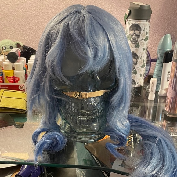 Styled blue ganyu wig - Picture 1 of 3